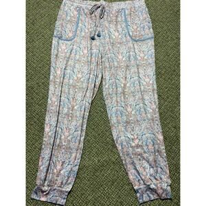 Ink + Ivy Pajama Pants Pink And Blue Paisley Pattern, Women’s 1X, NWT